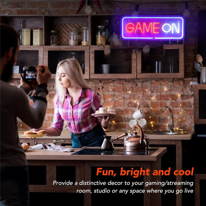 Gaming Neon Light Wall Decor Game Room Teen Boys Room Decoration LED Atmosphere Lamp - 4