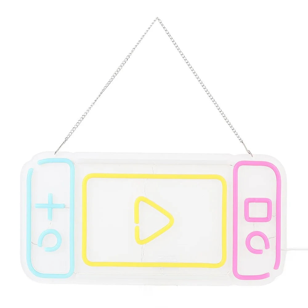 40x20cm Gaming Console Design Neon Light Game Room Wall Decoration Atmosphere Lamp Teen Boy Bedroom Decor - 1