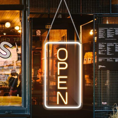 Open Sign Neon LED Light Bar Cake Shop Decor Dimmable Business Illuminated Signage - Style A - 1
