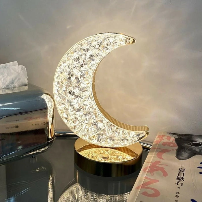 Bedroom Nightstand Table Lamp Touch Control 3 Color Modes Rechargeable Ambient Light - Star - 7