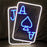 40x31cm Gaming Neon Light Playing Cards Sign LED Wall Decor for Game Room  /  Teen Boy Bedroom Atmosphere Lamp - 4