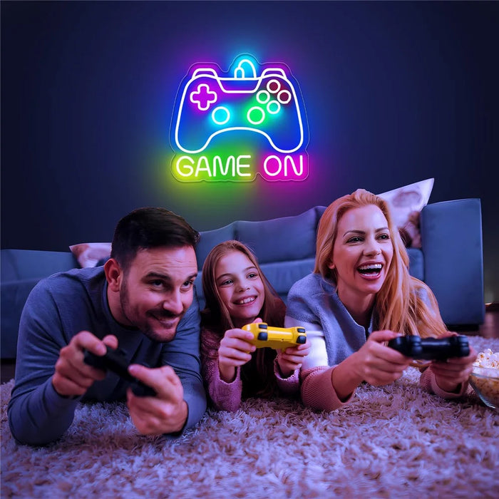 Gaming Neon Light Wall Decor for Game Room 35.8x33cm LED Atmosphere Lamp Controller Shape - 4