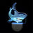 Colorful Ambient LED Night Light Auto On / Off Light Sensor Socket Lamp, EU Plug - Shark - 2
