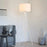 220V Tripod Floor Lamp Modern Standing Light with Fabric Shade for Living Room  /  Bedroom Reading Lamp (EU Plug) - White - 1