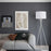 220V Tripod Floor Lamp Modern Standing Light with Fabric Shade for Living Room  /  Bedroom Reading Lamp (EU Plug) - White - 4