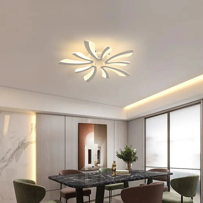 50W 3000K - 6000K LED Ceiling Light Modern Flush Mount Fixture for Living Room Dining Room - White - 6