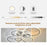 6 Rings Modern LED Ceiling Light for Living Room Dimmable Remote Control Chandelier Lamp - 6