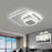 Modern Square LED Ceiling Light Three Color Dimmable with Remote Control for Living Room Bedroom - 6