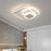 Modern Square LED Ceiling Light Three Color Dimmable with Remote Control for Living Room Bedroom - 7