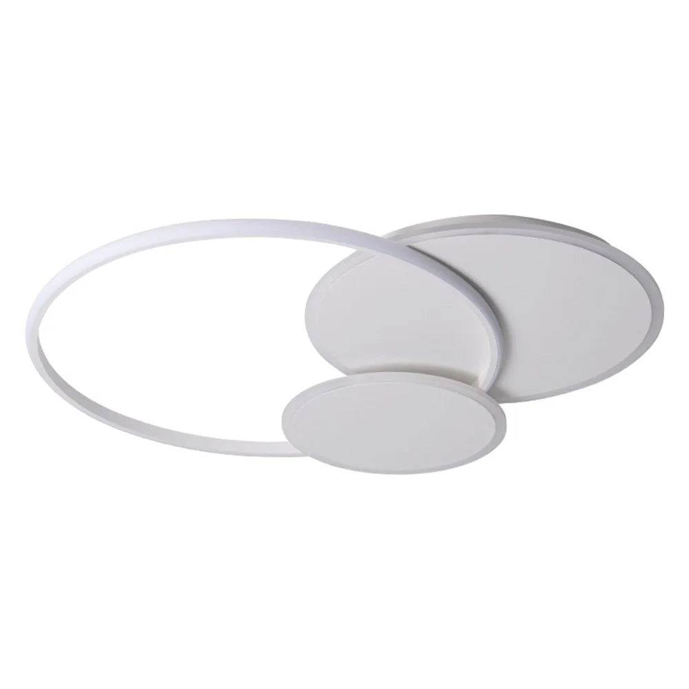 Modern Round Ceiling Light LED Dimmable Remote Control Lamp for Bedroom Living Room - 3
