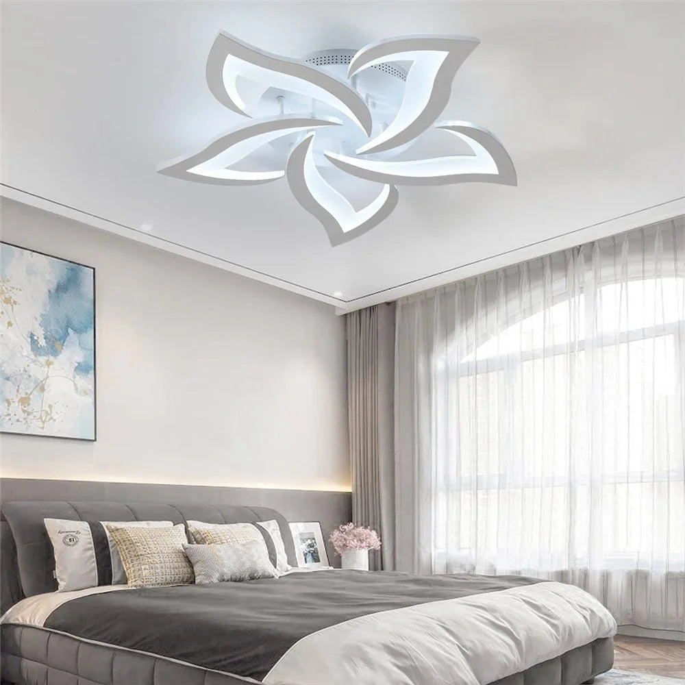 Remote Control Ceiling Light for Bedroom Living Room Modern LED Dimmable Lamp with Memory Function - 3