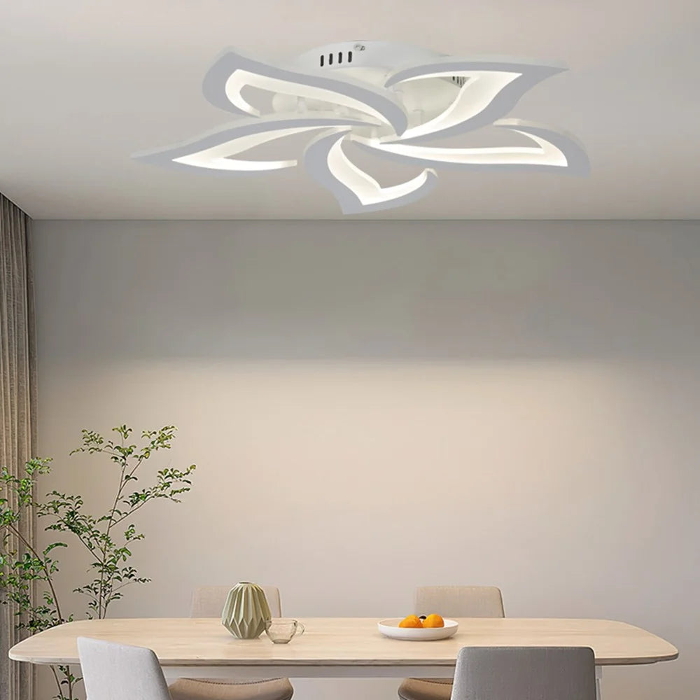 Remote Control Ceiling Light for Bedroom Living Room Modern LED Dimmable Lamp with Memory Function - 7