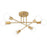 Modern Molecular Ceiling Light for Living Room Bedroom Dining Room LED Dimmable Lamp - Gold - 2