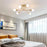 Modern Molecular Ceiling Light for Living Room Bedroom Dining Room LED Dimmable Lamp - Gold - 4