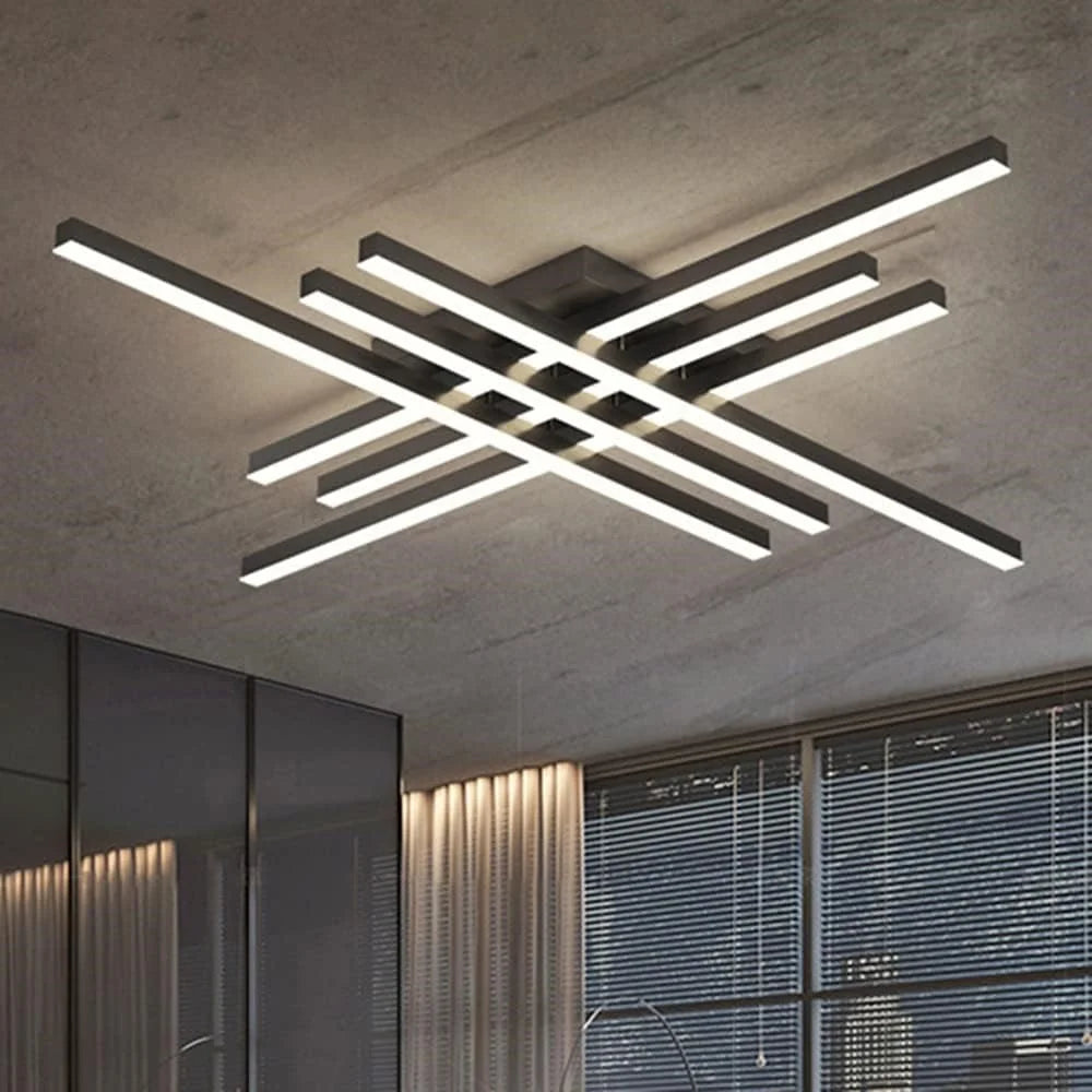 Nordic Molecular Ceiling Light for Living Room Dining Room Modern LED Dimmable Lamp with Remote - 1