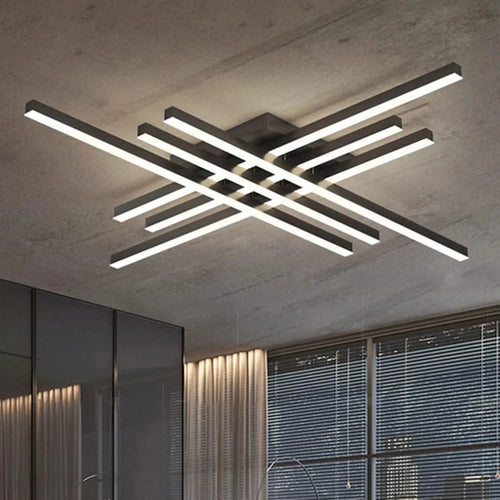 Nordic Molecular Ceiling Light for Living Room Dining Room Modern LED Dimmable Lamp with Remote - 1