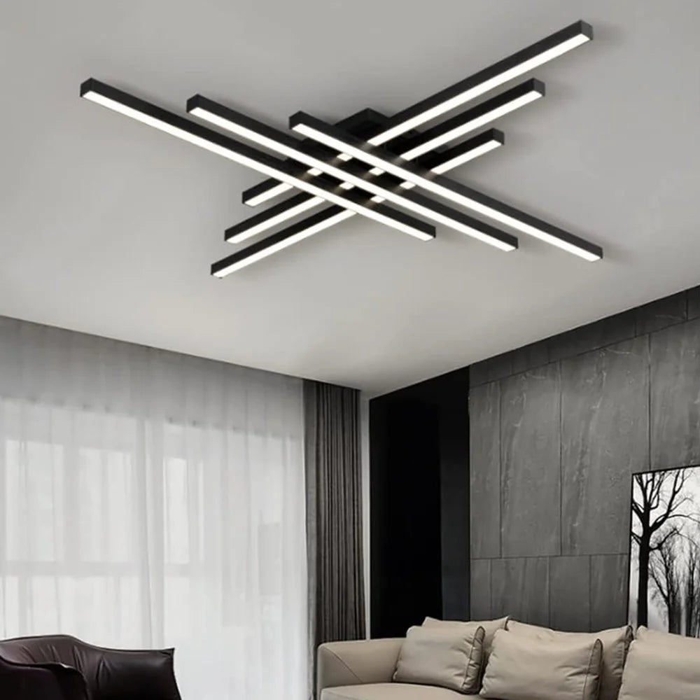 Nordic Molecular Ceiling Light for Living Room Dining Room Modern LED Dimmable Lamp with Remote - 4
