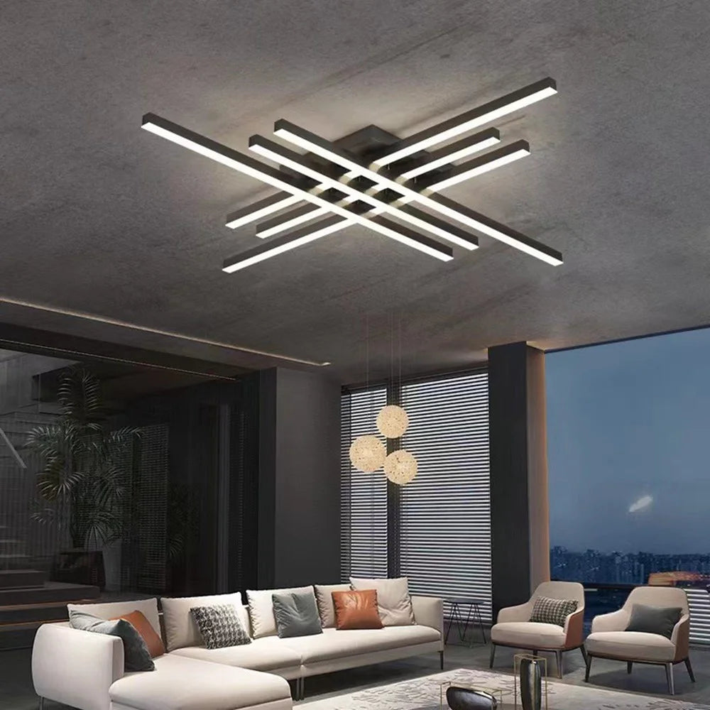 Nordic Molecular Ceiling Light for Living Room Dining Room Modern LED Dimmable Lamp with Remote - 6
