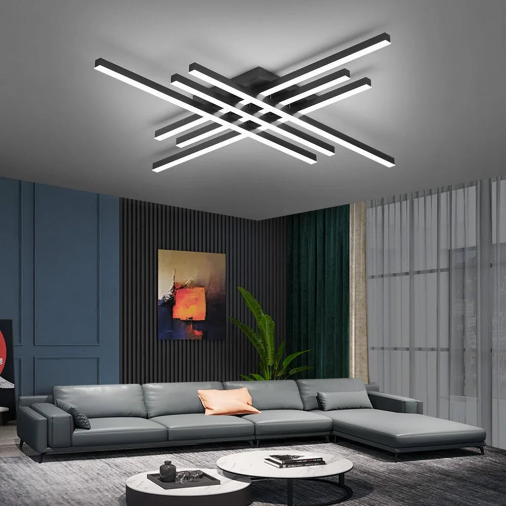 Nordic Molecular Ceiling Light for Living Room Dining Room Modern LED Dimmable Lamp with Remote - 7