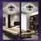 Modern Square LED Ceiling Light Dimmable Flush Mount Fixture for Living Room Dining Room with Remote - Black - 5