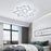 10 Heads Lily Flower Modern Chandelier LED Ceiling Light with Remote for Living Room Bedroom - 6