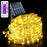12m 100 LED 8 Modes Solar String Light PVC Copper Wire Holiday Decorative Lamp with Remote Control - Warm Color - 1
