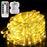 12m 100 LED Remote Control PVC Copper Wire LED String Light with Empty Battery Box Garden Decoration - Warm Color - 1