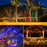 12m 100 LED Remote Control PVC Copper Wire LED String Light with Empty Battery Box Garden Decoration - Warm Color - 5