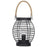 Retro Hollow Out Iron Art Round Handheld Lantern Portable LED Copper Wire Bulb Table Lamp - 1