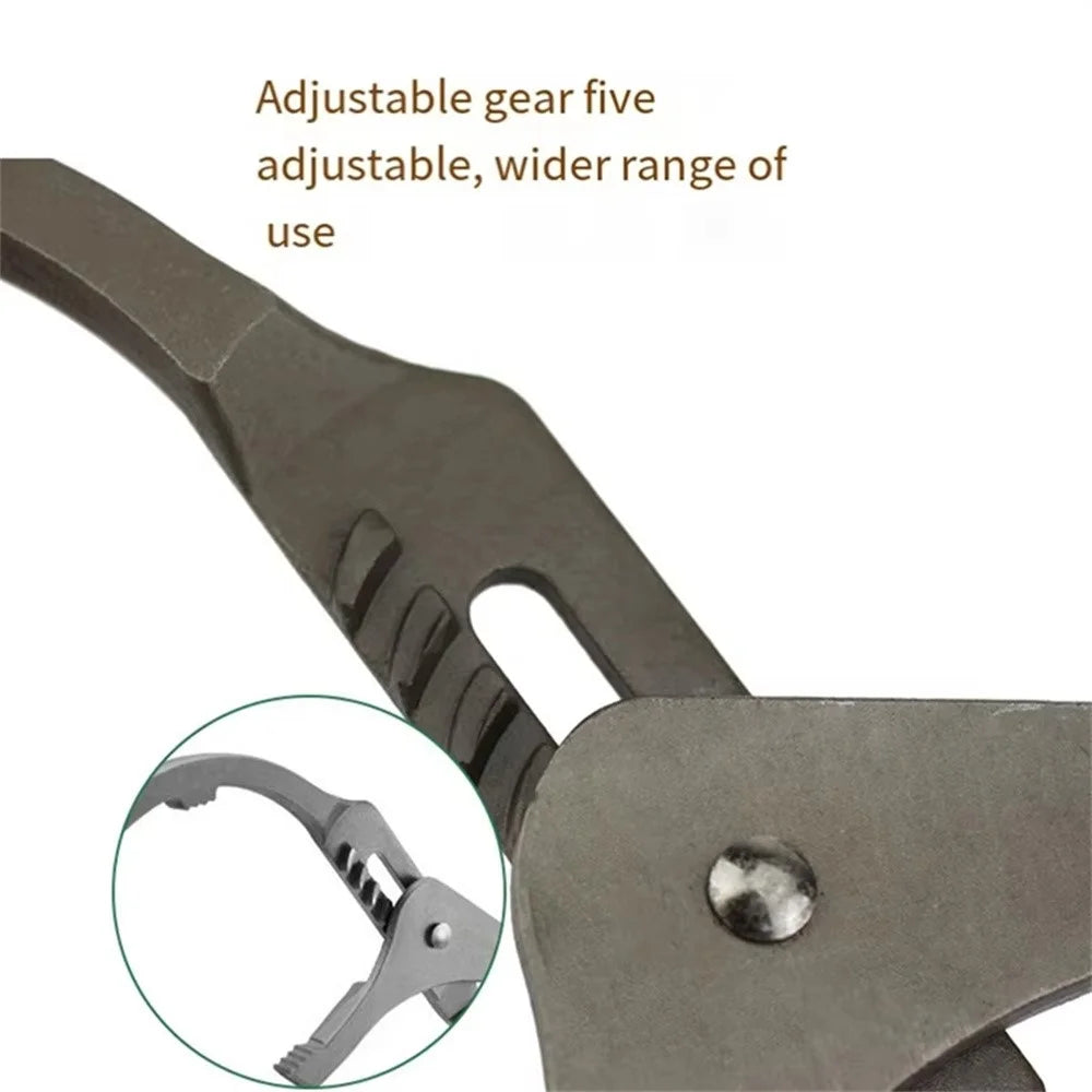12 Inch Adjustable Oil Filter Wrench High Carbon Steel 5 Position 63.5-95mm Pliers Tool for Car Truck - 2
