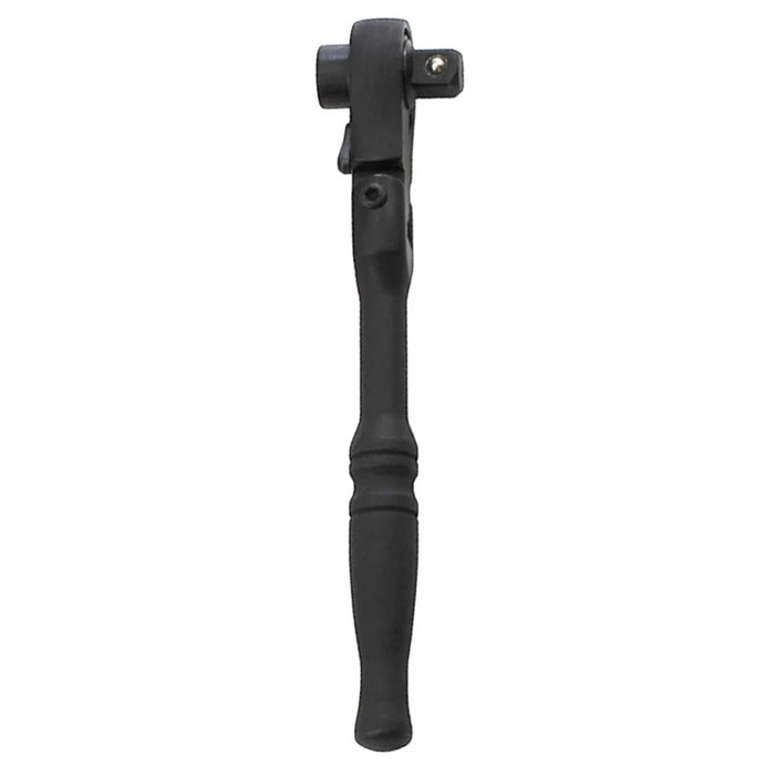 2 in 1 Mini Ratchet Wrench Swivel Head 72 Teeth 1 / 4 Inch Drive Socket Screwdriver Handle - Black - 1
