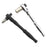 2 in 1 Mini Ratchet Wrench Swivel Head 72 Teeth 1 / 4 Inch Drive Socket Screwdriver Handle - Black - 2