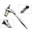 2 in 1 Mini Ratchet Wrench Swivel Head 72 Teeth 1 / 4 Inch Drive Socket Screwdriver Handle - Black - 3