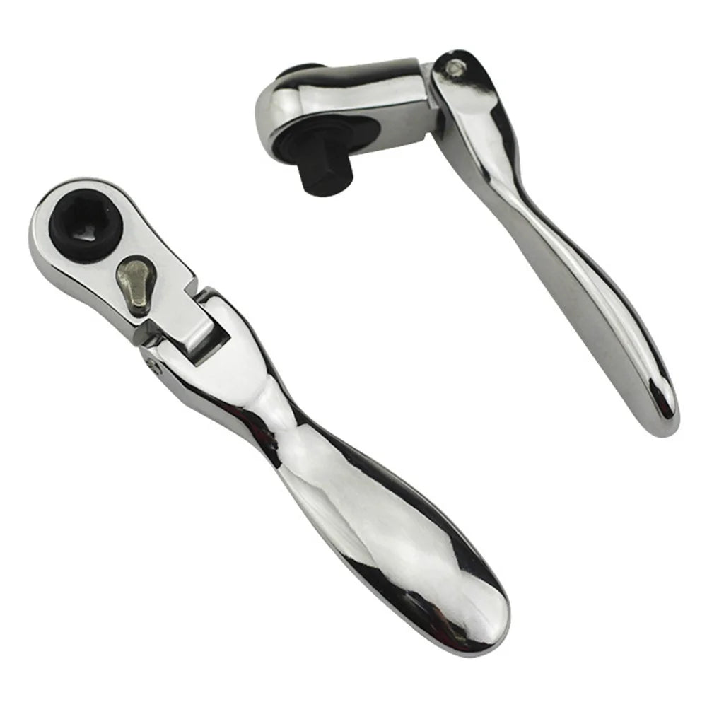 1 / 4 Inch Mini Ratchet Wrench Screwdriver Handle 72 Teeth Dual-Head Rotatable Spanner - 1