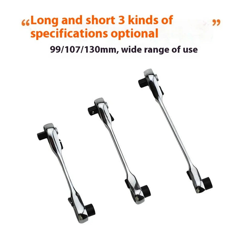 Mini 1 / 4 Inch Dual-Direction Ratchet Wrench 72-Tooth Portable Industrial Ratchet Wrench - 99mm - 4