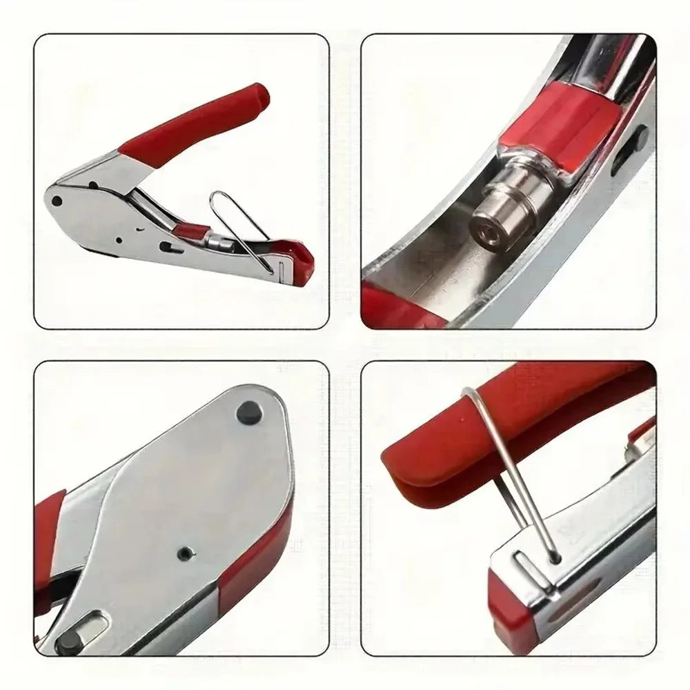 RG59 / 6 Coaxial Cable Crimping Tool 22PCS Set F Connector Compression Pliers Network Cable Wire Stripper - 4