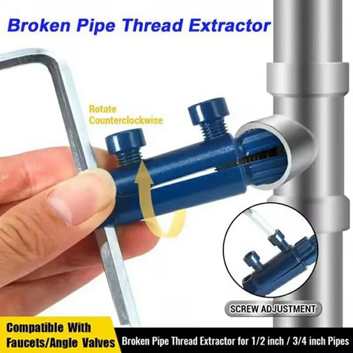 Multifunctional Faucet Valve Screw Extractor Set 1 / 2 3 / 4 1 Inch Universal Broken Bolt Remover Tool - 2