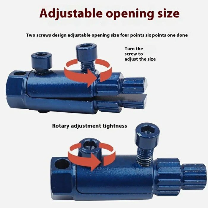 Multifunctional Faucet Valve Screw Extractor Set 1 / 2 3 / 4 1 Inch Universal Broken Bolt Remover Tool - 3