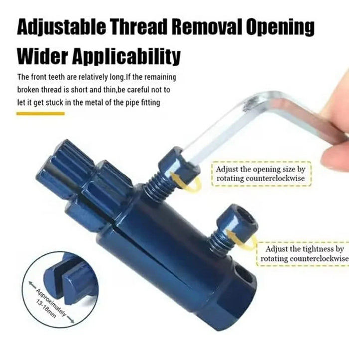 Multifunctional Faucet Valve Screw Extractor Set 1 / 2 3 / 4 1 Inch Universal Broken Bolt Remover Tool - 7