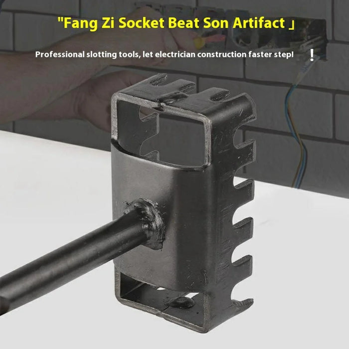 Square Hole Saw Wall Cutting Tool Electric Hammer Attachment Quick Opening Device For Electricians - Square Shank - 3
