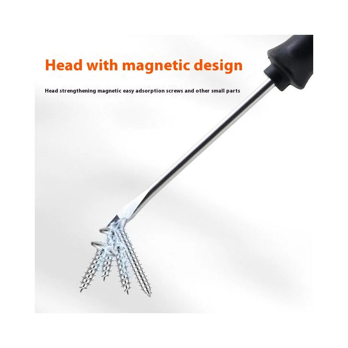 6 PCS Screwdriver Set Two Tone Rubber Handle Magnetic Phillips  /  Flathead Multi-Function Repair Tool - 3