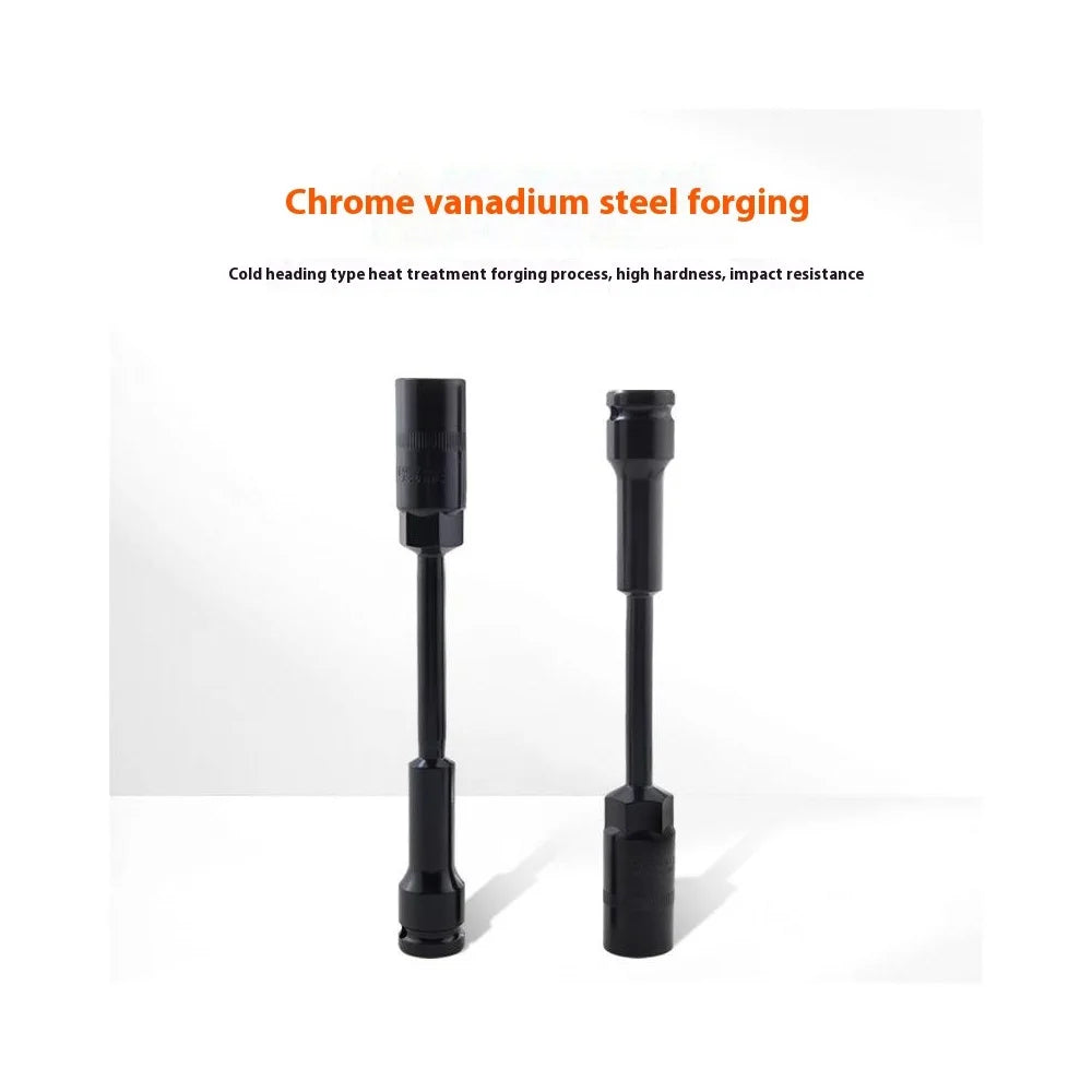 1 / 2 Inch Square Drive Extended Socket Chrome Vanadium Steel Hex Shank Socket Auto Repair Tool 19mm - 3