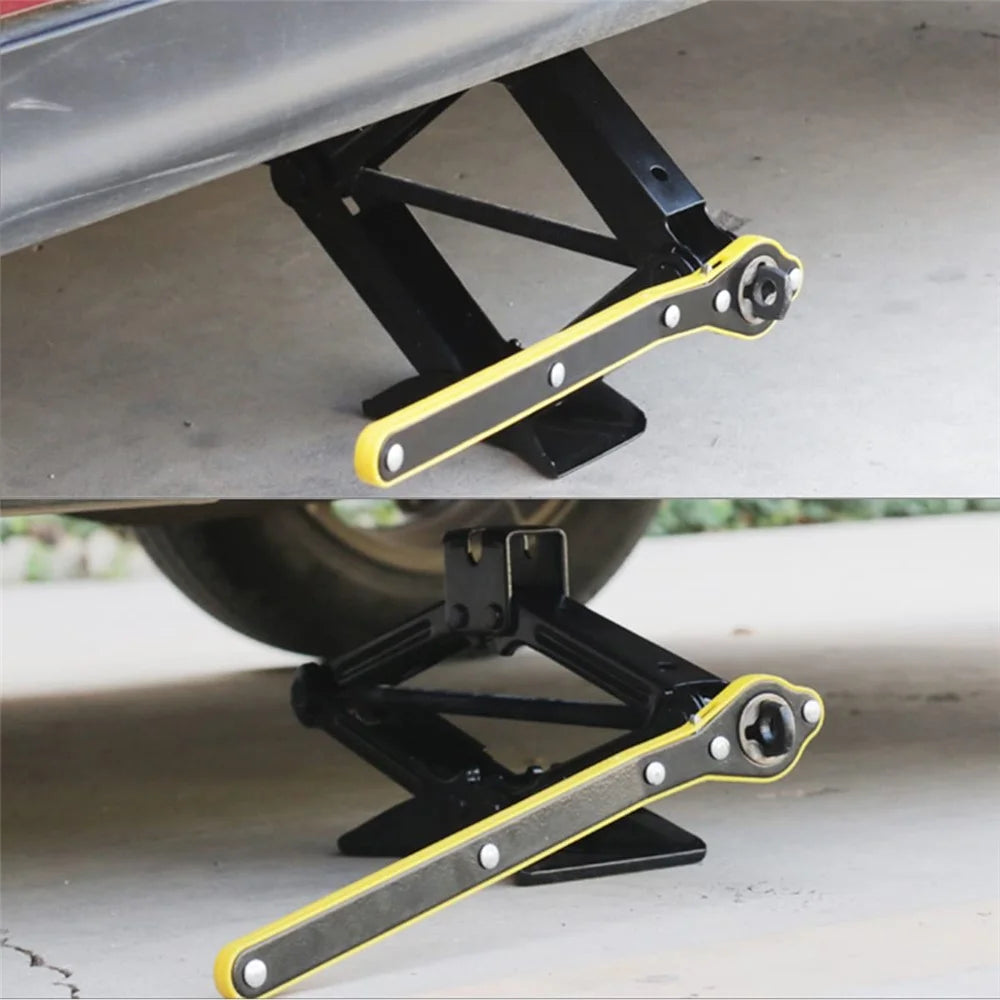 Car Jack Wrench Set with Ratchet Handle For Tire Change Cross Design Wrench with Adapter - 6