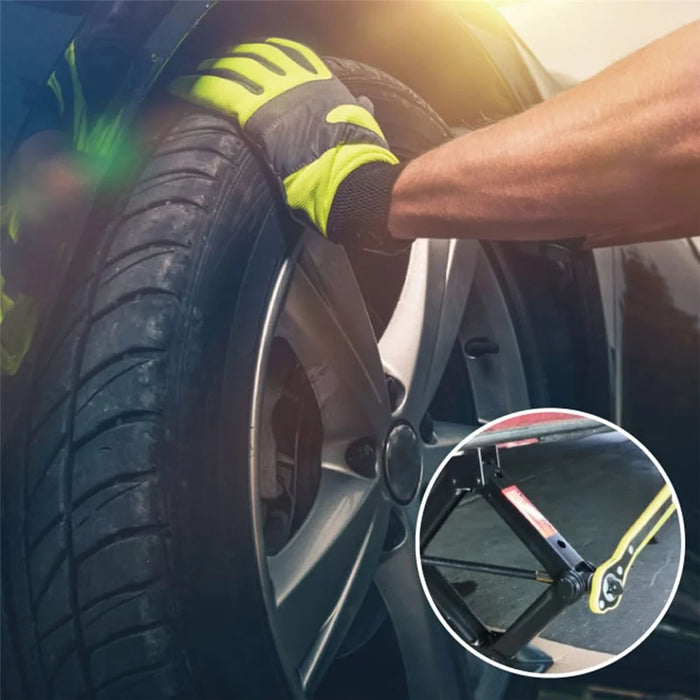 Car Jack Wrench Set Ratchet Handle Labor-Saving For Tire Change Hex Socket Wrench with Adapter - 4