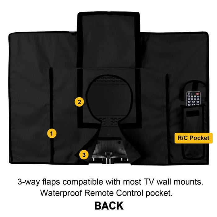Outdoor TV Waterproof Dust-proof Cover Television Protective Cover for 55-58 inch TV - 3