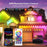 WY021 WiFi RGBIC Color Smart Lights 15M 30-LED Outdoor Eaves Light IP67 Waterproof APP Controlled - EU Plug - 2