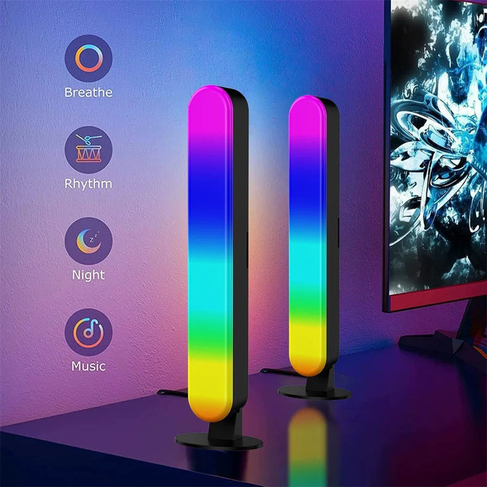 SAL042 Bluetooth-Compatible RGB Gaming Light Bar LED Music Sync Ambient Lighting for Computer Desktop - 4