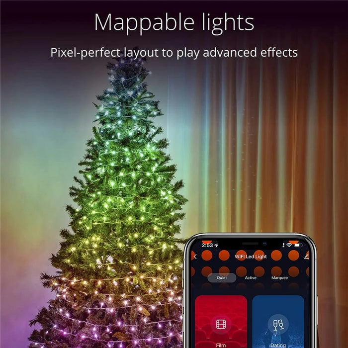 LXDC042 Smart LED String Lights 20M 200 LEDs Christmas Party Decoration Lights App Controlled - 2