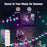 S14 Bluetooth-Compatible Smart Outdoor String Lights 12M 20 Bulbs RGBIC LED App and Voice Control - 2