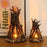100 x 140mm Handcrafted Tree Branch LED Bonfire Lamp Rustic Table Decor Miniature Fireplace Light for Home / Cafe - 3